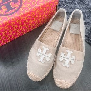 LIKE NEW Tory Burch Beige Espadrille Flats